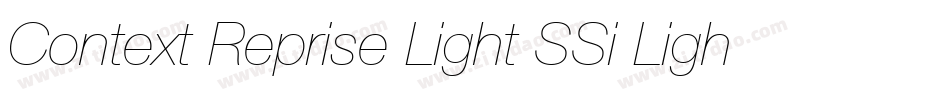 Context Reprise Light SSi Light字体转换